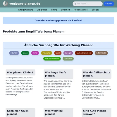 Screenshot werbung-planen.de