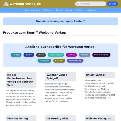 Screenshot werbung-verlag.de