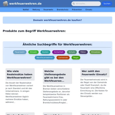 Screenshot werkfeuerwehren.de