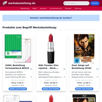 Screenshot werksbestellung.de