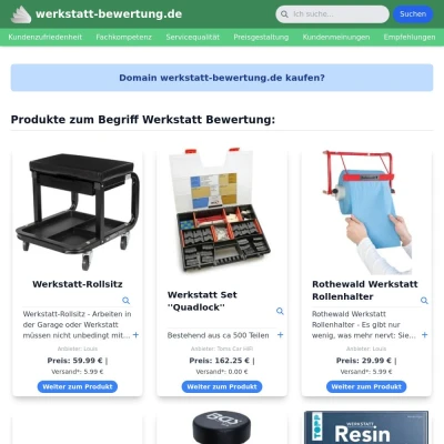 Screenshot werkstatt-bewertung.de