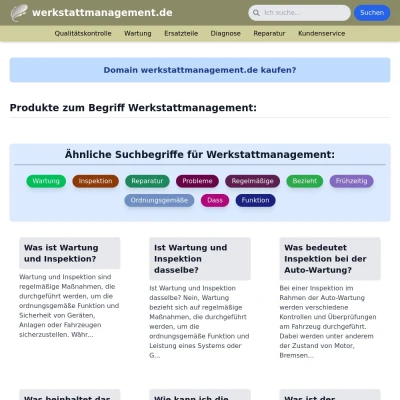 Screenshot werkstattmanagement.de