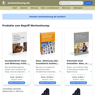 Screenshot werkwohnung.de