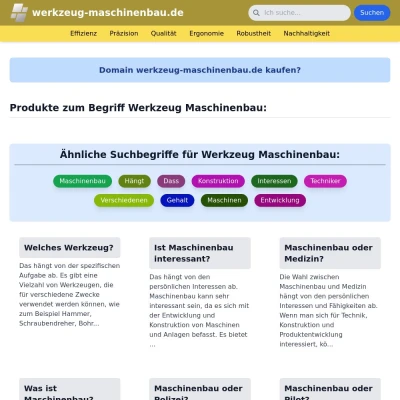 Screenshot werkzeug-maschinenbau.de