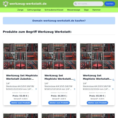Screenshot werkzeug-werkstatt.de