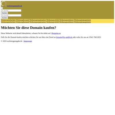 Screenshot werkzeugausgabe.de