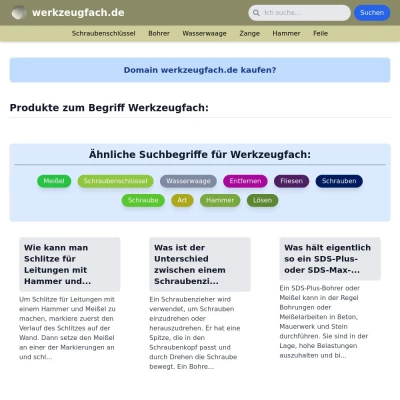 Screenshot werkzeugfach.de