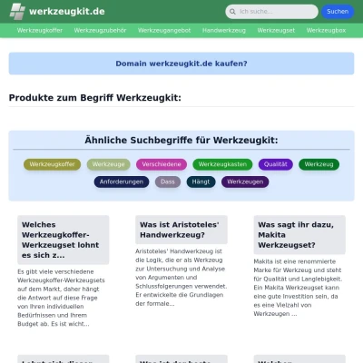 Screenshot werkzeugkit.de