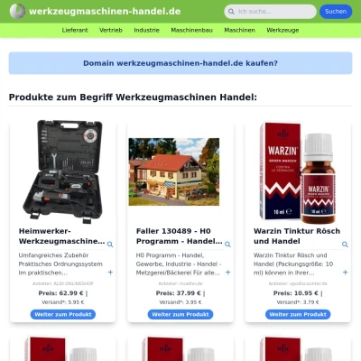 Screenshot werkzeugmaschinen-handel.de