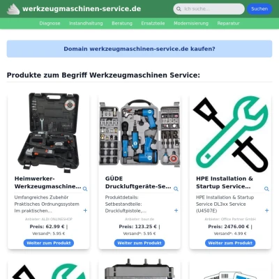 Screenshot werkzeugmaschinen-service.de