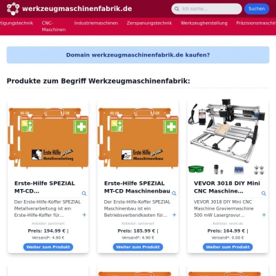 Screenshot werkzeugmaschinenfabrik.de