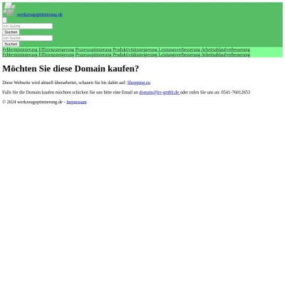 Screenshot werkzeugoptimierung.de