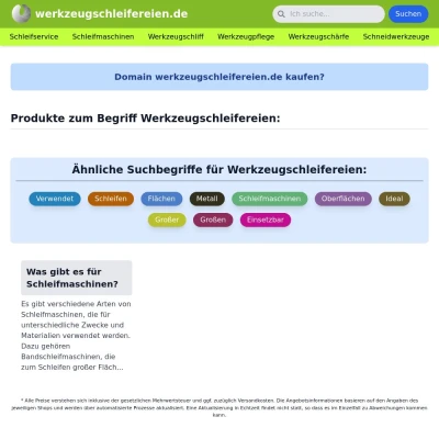 Screenshot werkzeugschleifereien.de