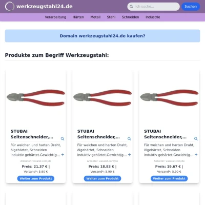 Screenshot werkzeugstahl24.de