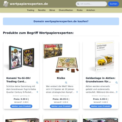 Screenshot wertpapierexperten.de