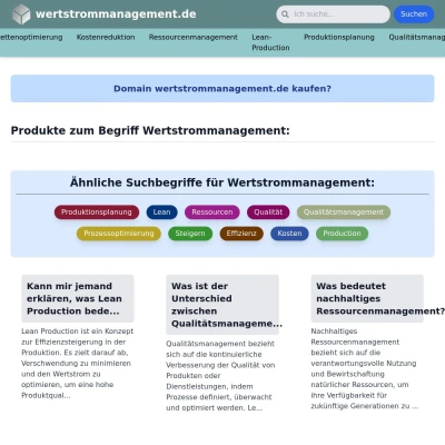 Screenshot wertstrommanagement.de