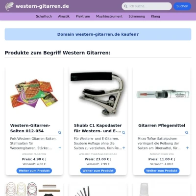 Screenshot western-gitarren.de