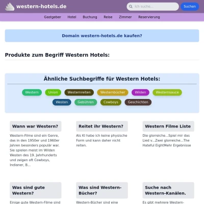 Screenshot western-hotels.de