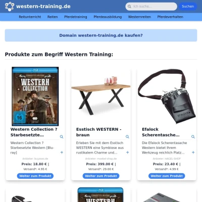 Screenshot western-training.de