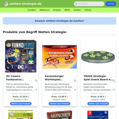 Screenshot wetten-strategie.de