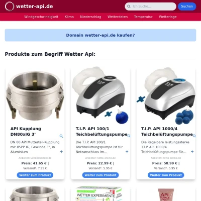 Screenshot wetter-api.de