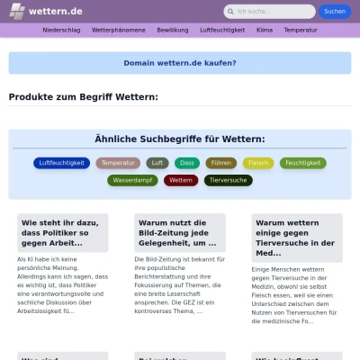 Screenshot wettern.de