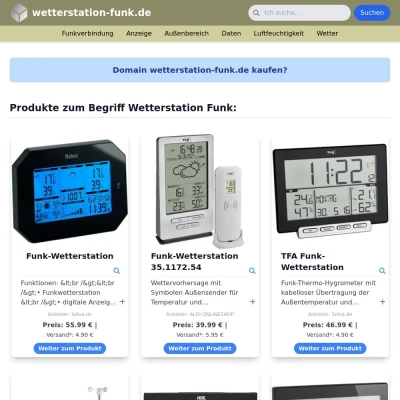 Screenshot wetterstation-funk.de