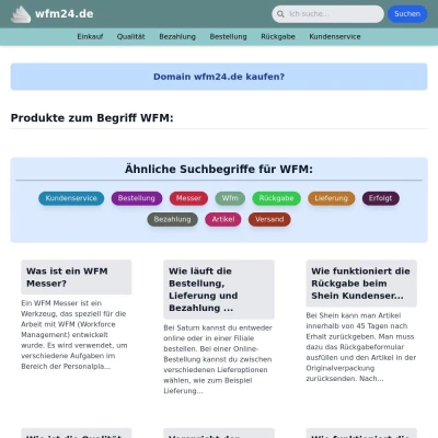 Screenshot wfm24.de