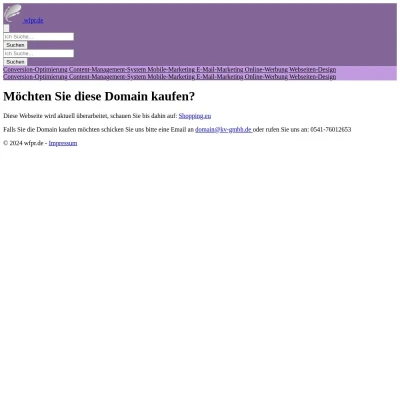 Screenshot wfpr.de