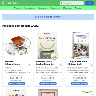 Screenshot wgrz.de