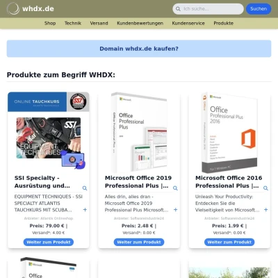 Screenshot whdx.de