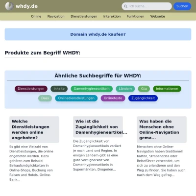 Screenshot whdy.de