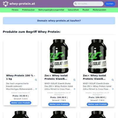 Screenshot whey-protein.at