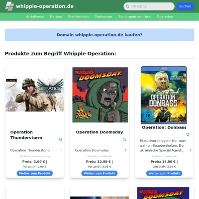 Screenshot whipple-operation.de