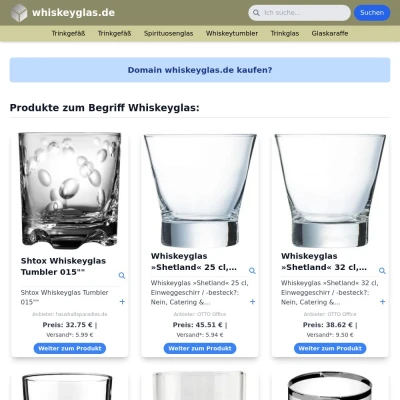 Screenshot whiskeyglas.de