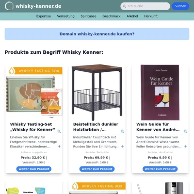 Screenshot whisky-kenner.de