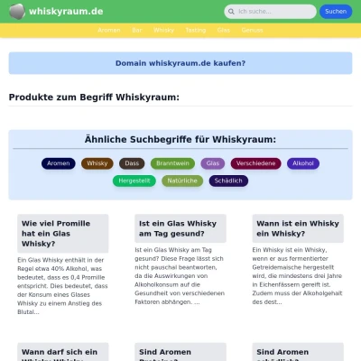 Screenshot whiskyraum.de