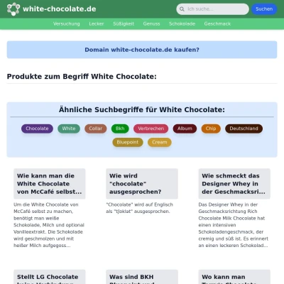 Screenshot white-chocolate.de