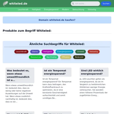 Screenshot whiteled.de
