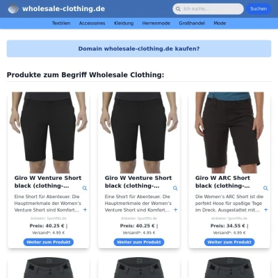 Screenshot wholesale-clothing.de