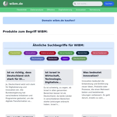 Screenshot wibm.de