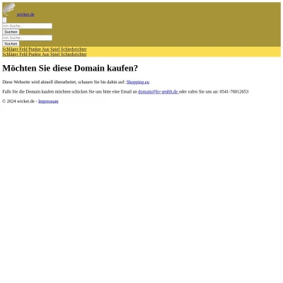 Screenshot wicket.de