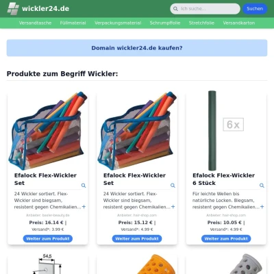Screenshot wickler24.de