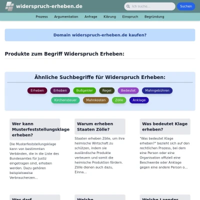 Screenshot widerspruch-erheben.de