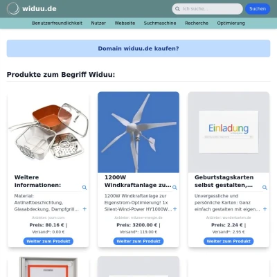 Screenshot widuu.de