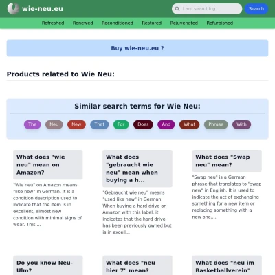 Screenshot wie-neu.eu
