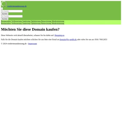 Screenshot wiederinstandsetzung.de