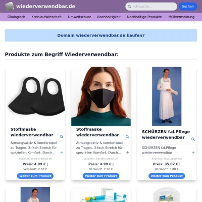 Screenshot wiederverwendbar.de