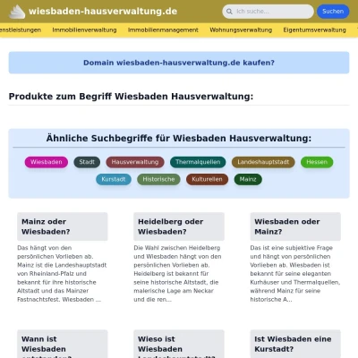 Screenshot wiesbaden-hausverwaltung.de