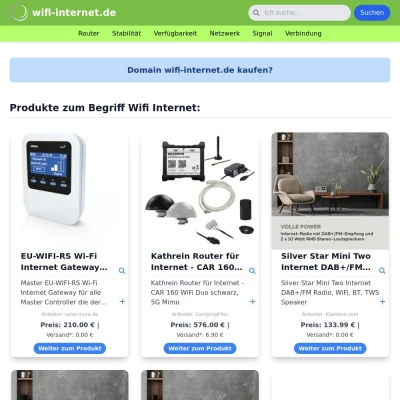 Screenshot wifi-internet.de